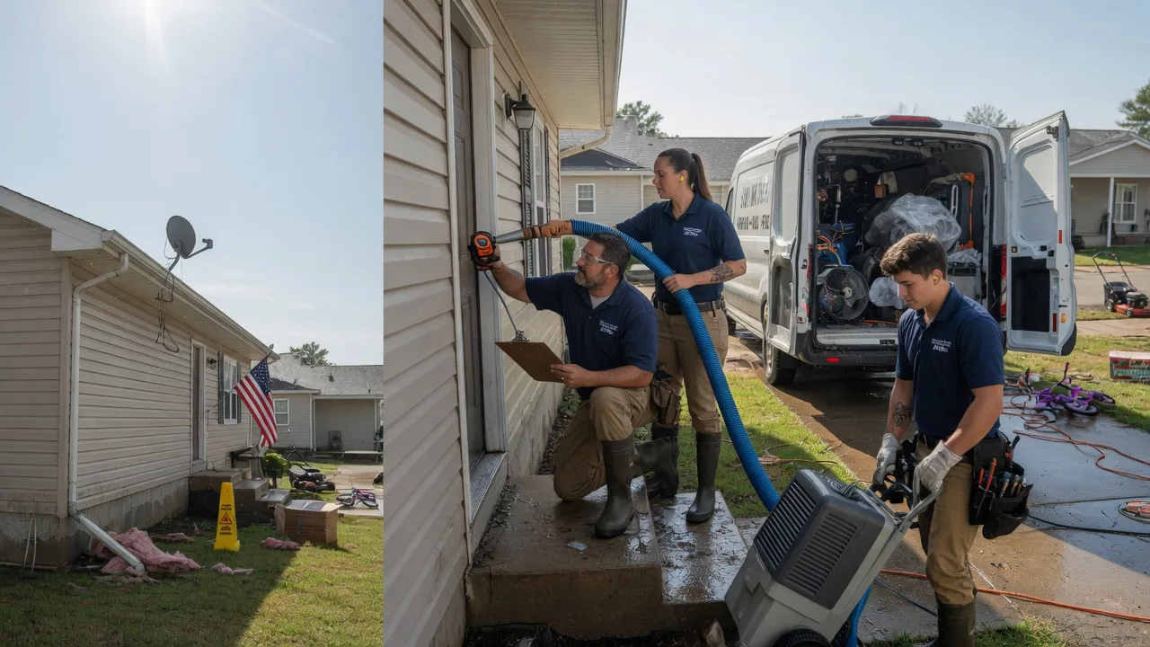 Ceiling Water Damage Restoration in Breese, IL near me